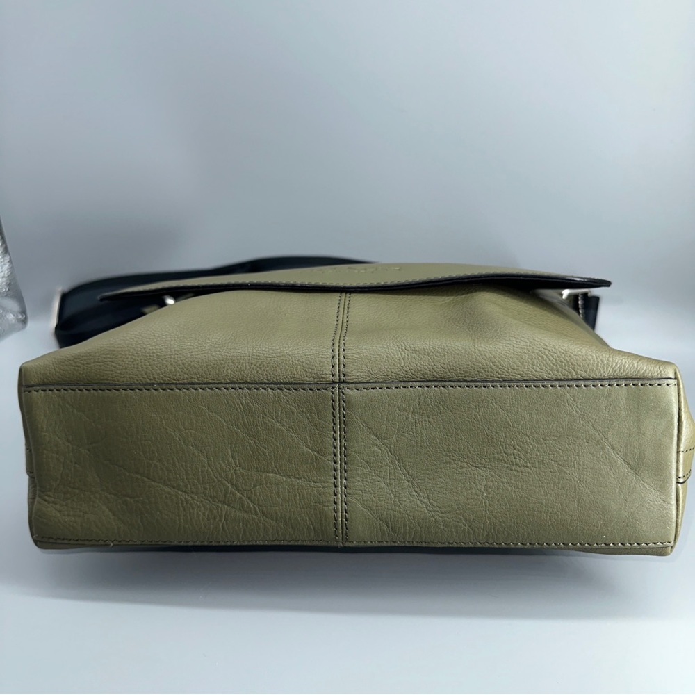 NWT $375 Coach Sullivan Small Messenger Sport Calf Leather olive green - Picture 2 of 14